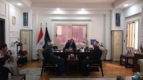 مدير  أمن مطروح خلال استقبال وفد من الأزهر 