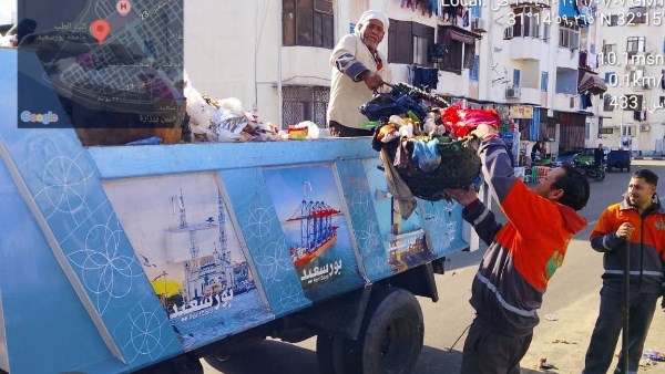 جهود ميدانية مستمرة لرفع كفاءة منظومة النظافة العامة بضواحي بورسعيد 