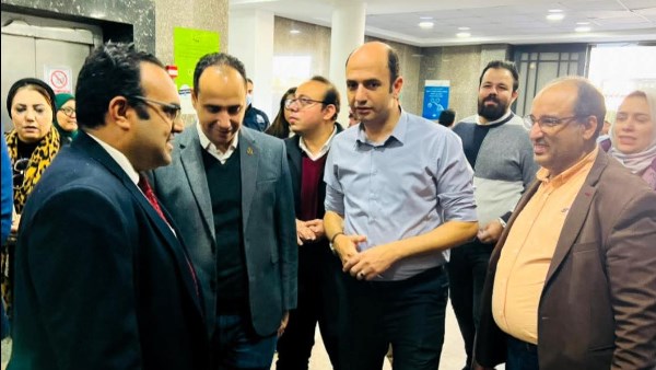 فى أول زيارة ميدانية بعد إنضمامها للرعاية الصحية التلوانى و حسن يتفقدا صدر بورسعيد 