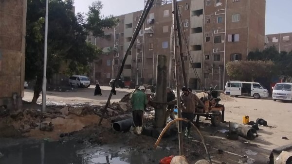 انحدار الصرف الصحى بزهور بورسعيد 