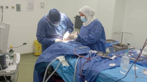 جانب من الجراحة 