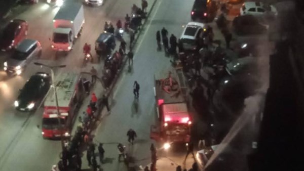 اندلاع حريق هائل بمطعم ماكولات بالمحلة 