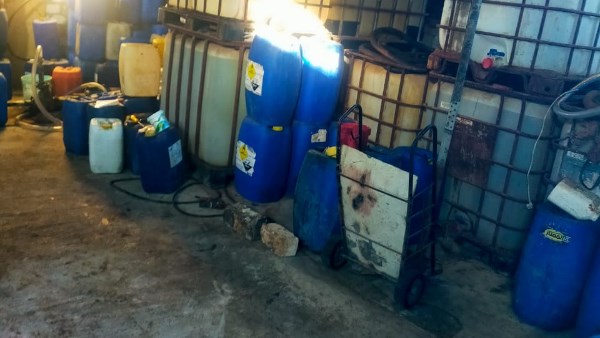 جانب من المضبوطات 