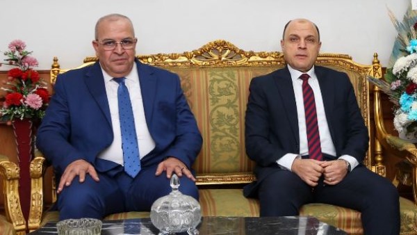 محافظ كفر الشيخ ورئيس محكمة كفر الشيخ الابتدائية 