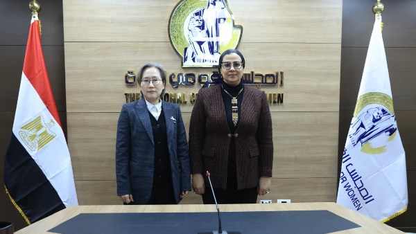 رئيسة المجلس القومي للمرأة تستقبل بعثة الوكالة الكورية للتعاون الدولي (كويكا)  