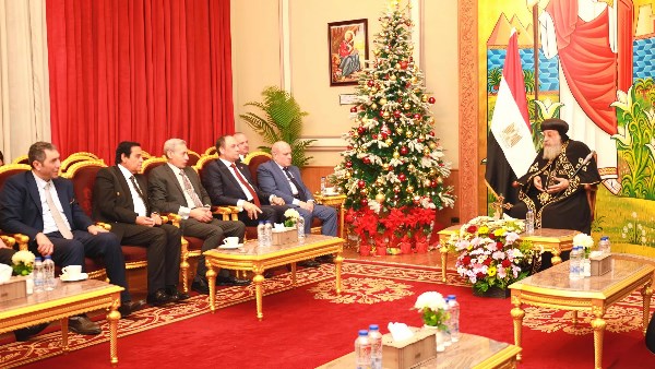 وفد النيابة الإدارية يزور المقر البابوي