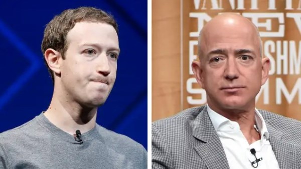 مارك زوكربيرج وجيف بيزوس