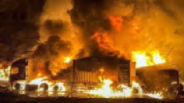 حريق في مصفاة نفط