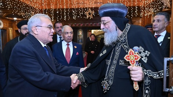 البابا تواضروس ورئيس مجلس الشيوخ 