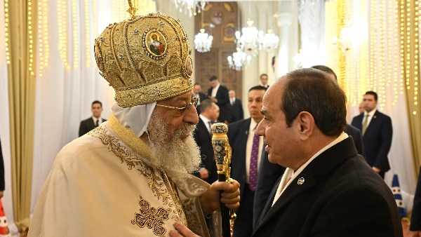 البابا تواضروس والرئيس السيسي 