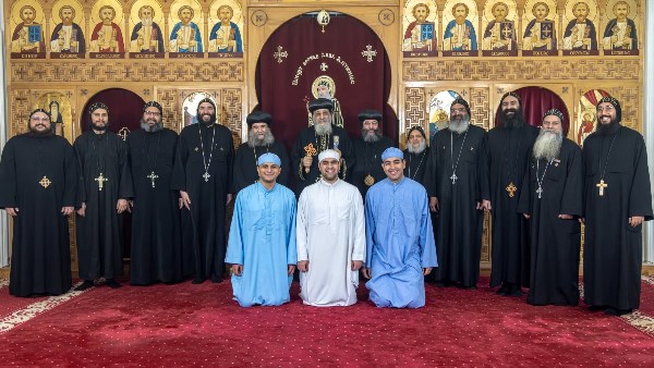 البابا تواضروس والآباء الرهبان 