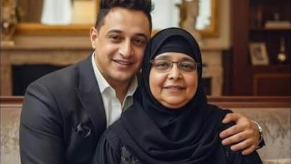 رضا البحراوي ووالدته