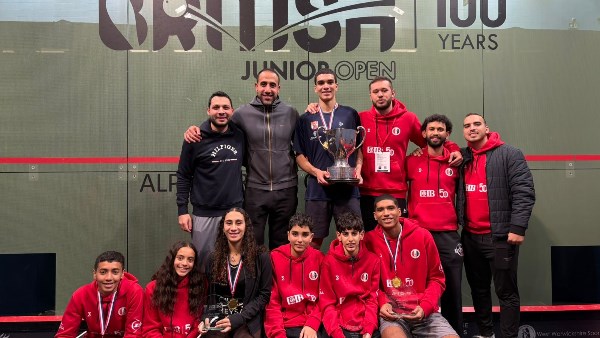 نتائج مميزة لإسكواش الأهلي في بطولة إنجلترا ببرمنجهام