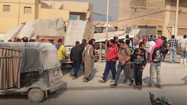 جانب من الحادث 