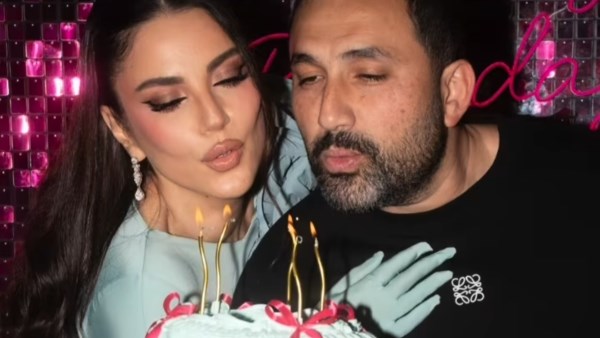 أروع امرأه في العالم.. هاني سعد يحتفل بعيد ميلاد درة على طريقته الخاصة