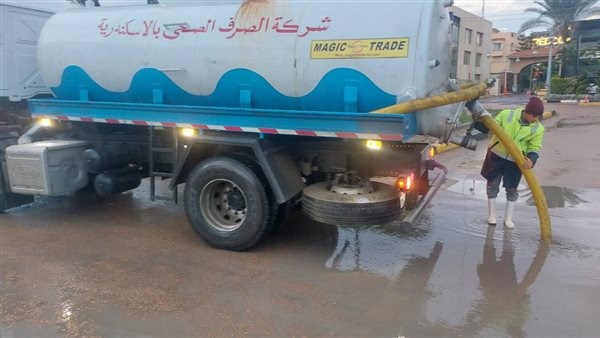 الاسكندرية : رفع درجة الطوارىء بشركة الصرف الصحي استعداد لسقوط الامطار