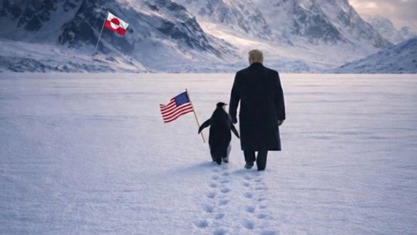 ترامب والبطريق