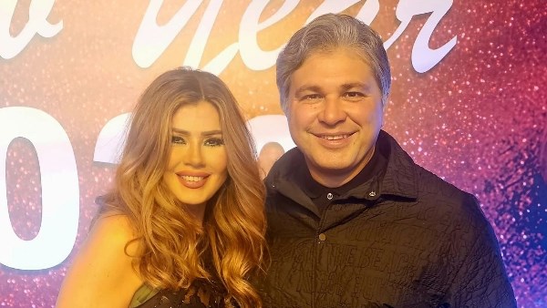 رانيا فريد شوقي و زوجها 