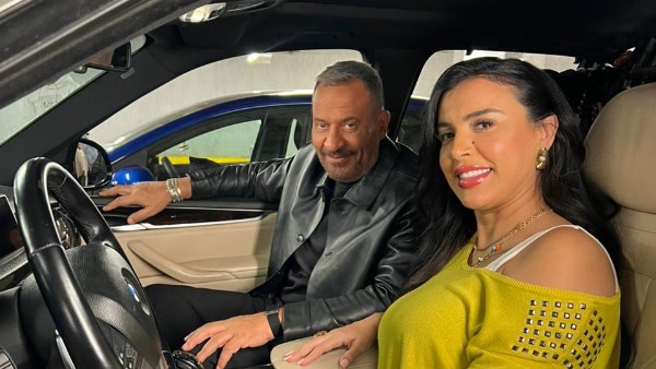 الفنانة إيمان يوسف مع النجم ماجد المصري 