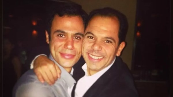 المخرج رامي إمام و الفنان محمد إمام 