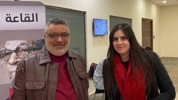 السيناريست والكاتب الكبير عبد الرحيم كمال  مع أوركيد سامي 