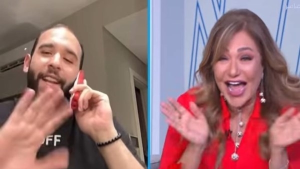 ليلي علوي وابنها 