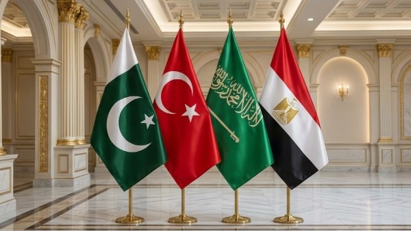 بيان رباعي مصري سعودي تركي باكستاني