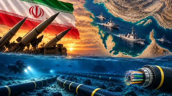 إيران تلوّح باستهداف كابلات الاتصالات البحرية والقواعد العسكرية في الخليج حال استئناف الحرب