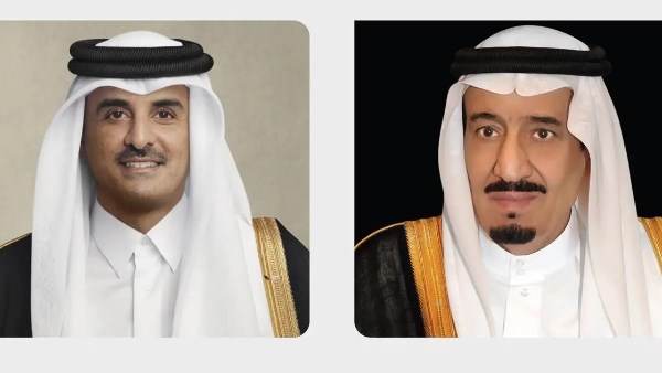 خادم الحرمين الشريفين و أمير قطر