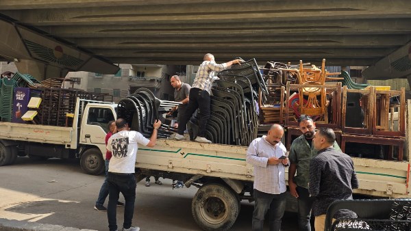 رفع التعديات وإشغالات الباعة الجائلين