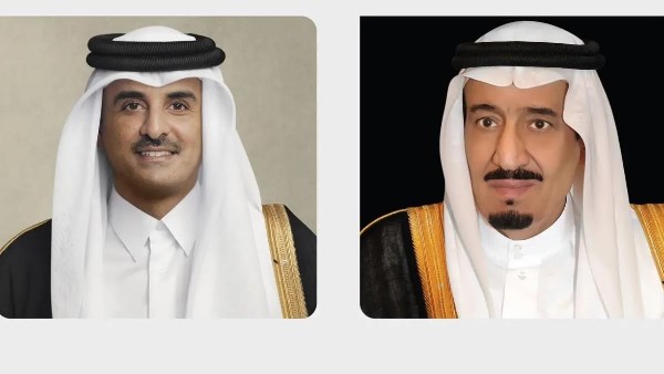 خادم الحرمين الشريفين يتلقى رسالة خطية من أمير قطر 