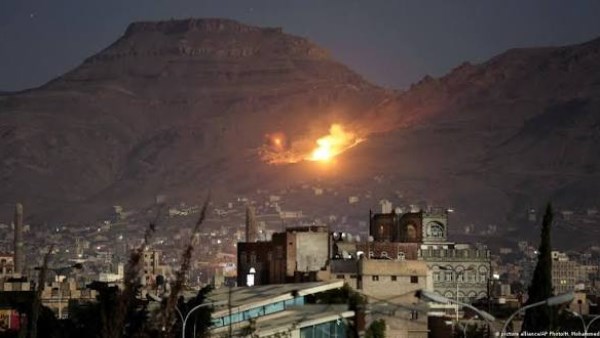 غارة جوية على. صنعاء، صورة ارشيفية 