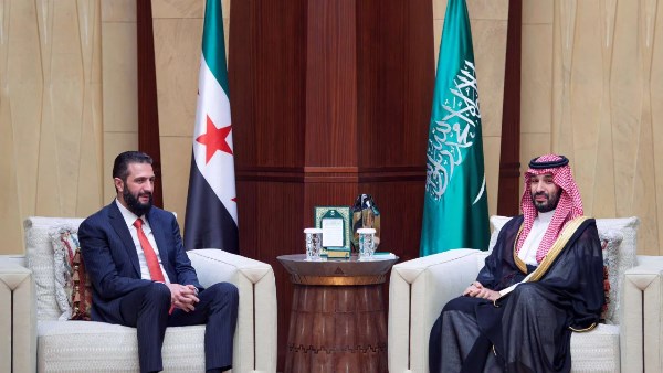 الأمير محمد بن سلمان يستقبل الرئيس السوري أحمد الشرع- صورة أرشيفية