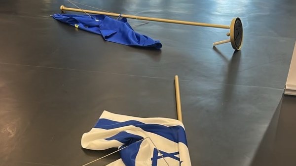  علم إسرائيل في الأرض