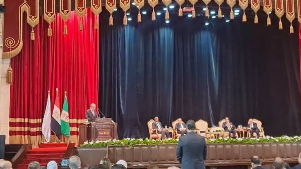 جوتيريش خلال كلمته بجامعة القاهرة