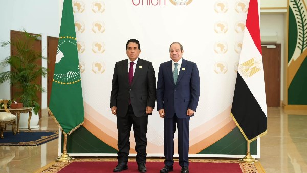 الرئيس السيسي يستقبل رئيس المجلس الرئاسي الليبي 