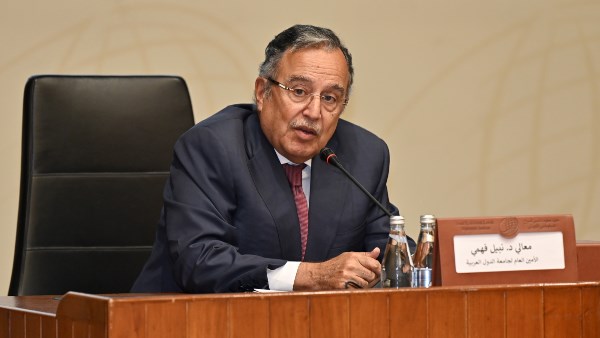 نبيل فهمي الأمين العام لجامعة الدول العربية 
