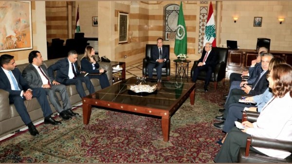 لقاء نبيل فهمي ورئيس الحكومة اللبنانية 