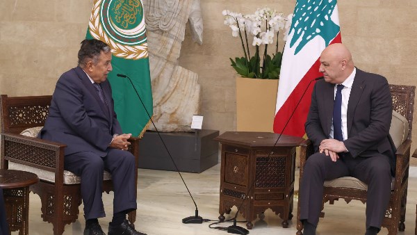 الرئيس جوزاف عون والأمين العام لجامعة الدول العربية 