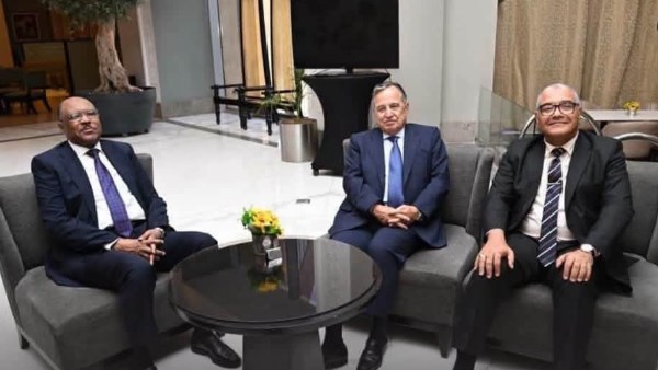 نبيل فهمي ووزير الخارجية السوداني