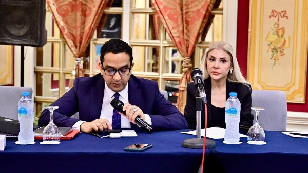 السفير مفوض غادة الصالح وبشير الهرجاني 