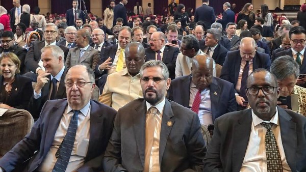 مندوب ليبيا لدى الجامعة العربية يشارك في محاضرة أنطونيو جوتيريش 