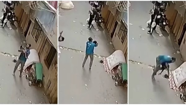 لحظة انقاذ الطفل
