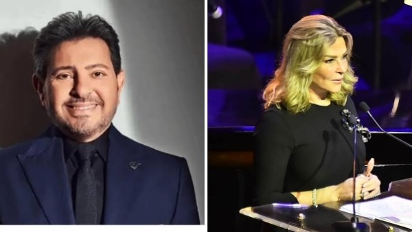 الراحل هاني شاكر وزوجته