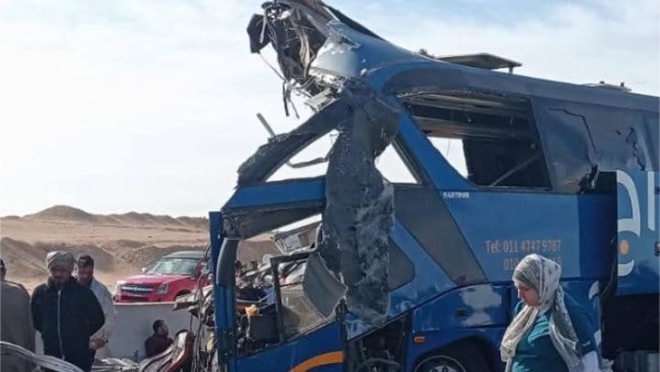 حادث طريق أسيوط الغربي