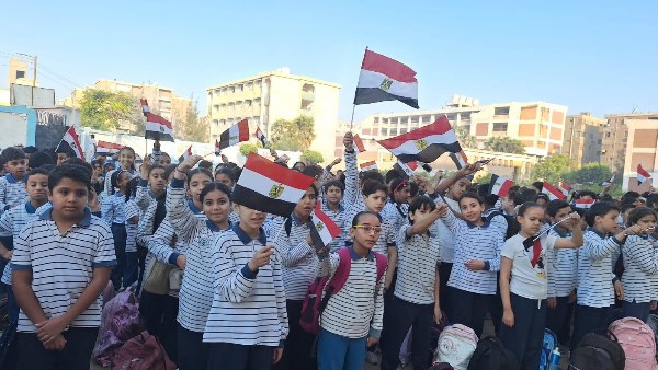  احتفالات المدارس بذكرى انتصارات أكتوبر 