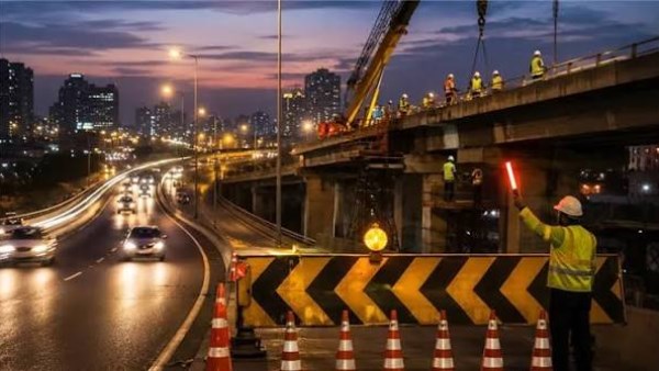 غلق أعلى محور 26 يوليو باتجاه كوبري 15 مايو لمدة 6 أشهر