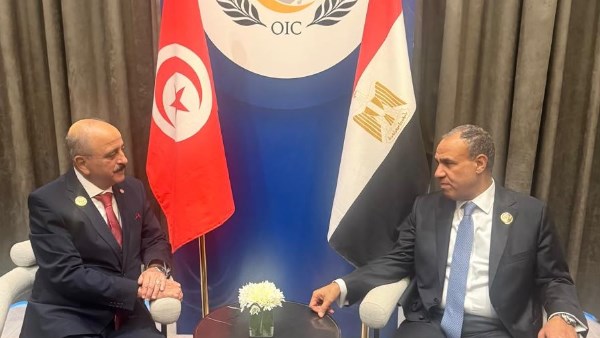 وزير الخارجية يلتقي نظيره التونسي