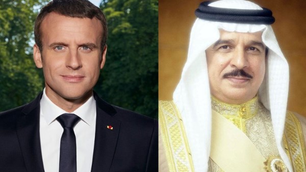 عاهل البحرين والرئيس الفرنسي