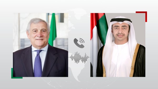 وزير الخارجية الإماراتي ونظيره الإيطالي 